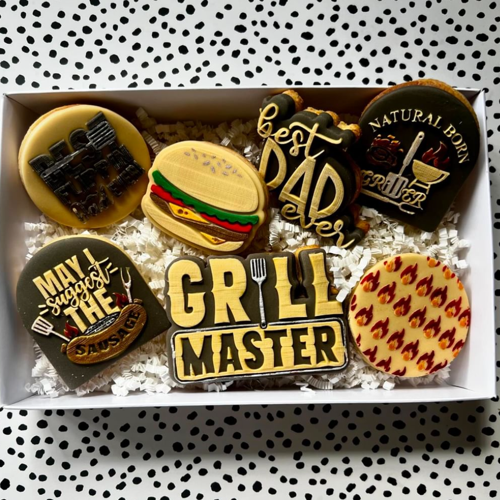 Grill Master Embosser and Cookie Cutter Set.
