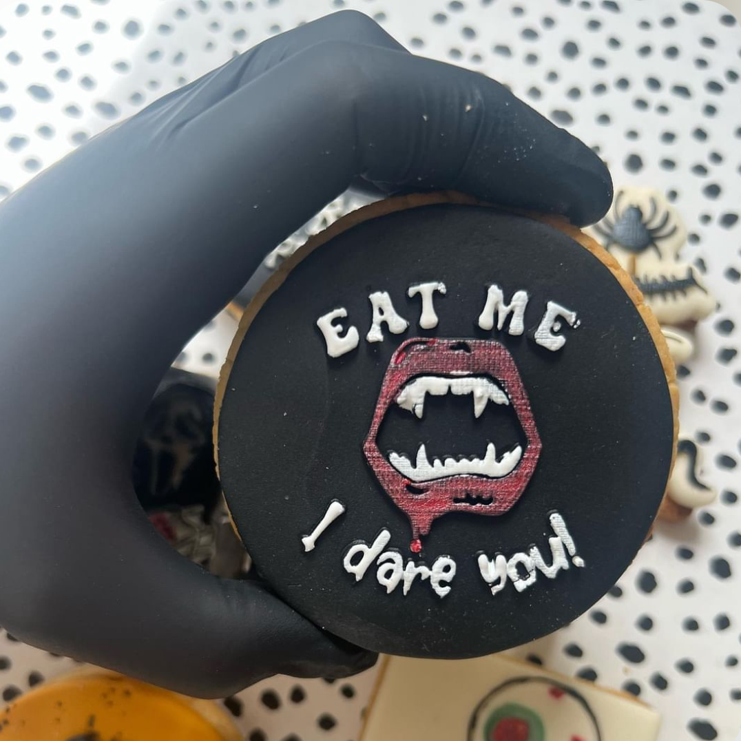 Eat Me I Dare You! Fondant Cookie Embosser