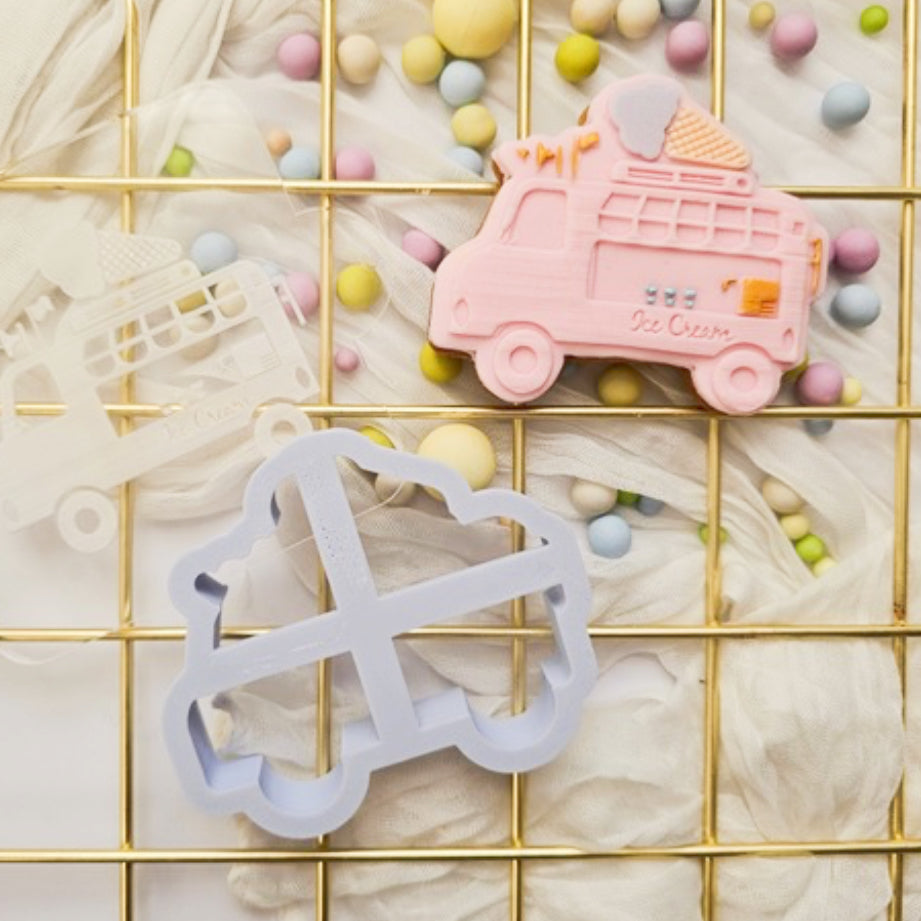 Ice Cream Truck Embosser and Cookie Cutter Set.