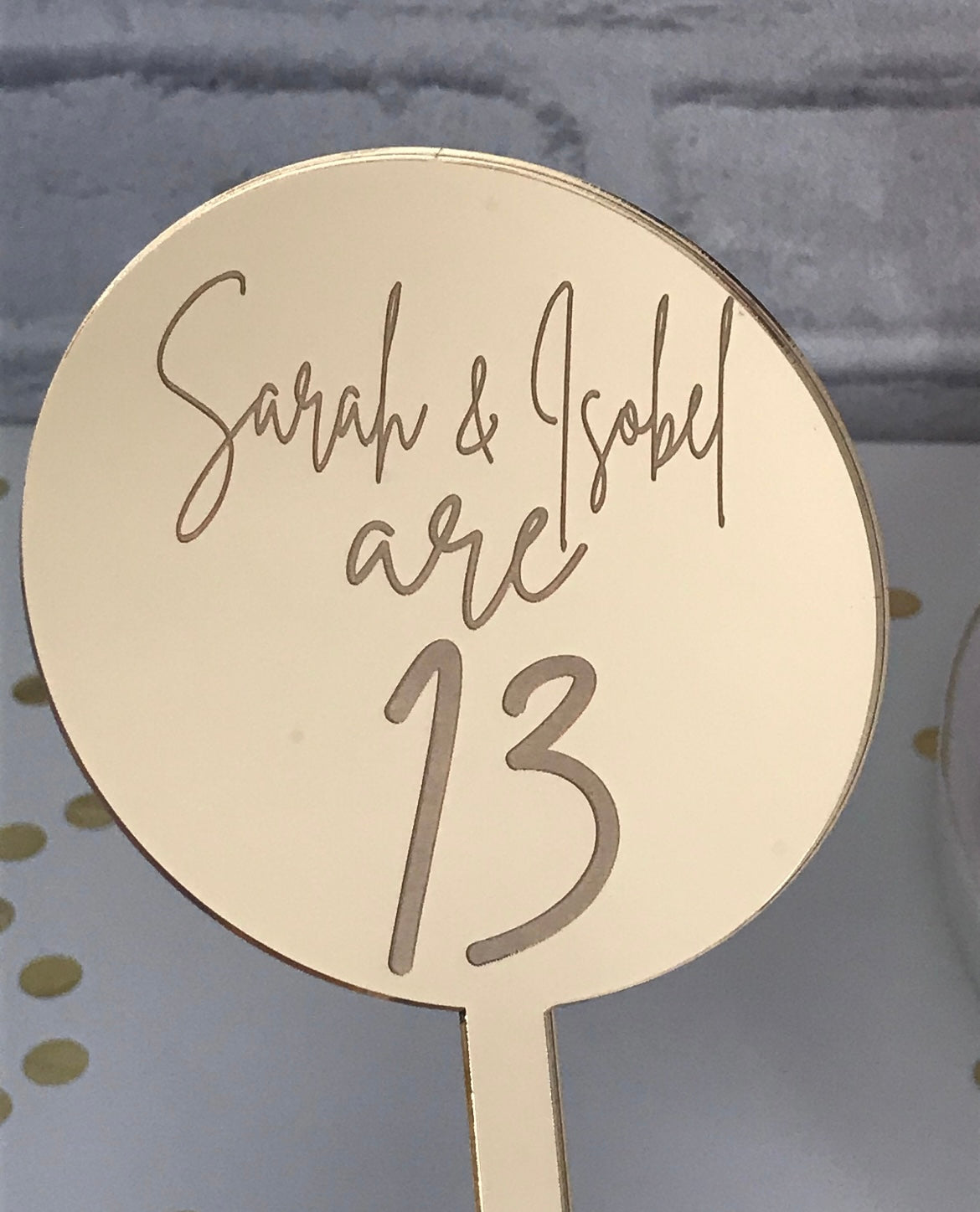 Engraved Acrylic Paddle Topper. Customisable