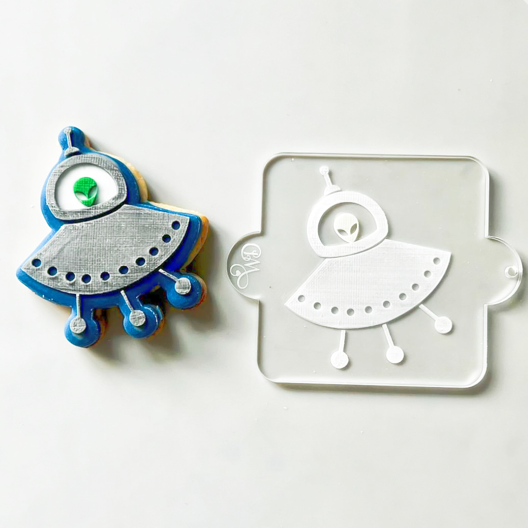 Spaceship Embosser and Cookie Cutter Set.