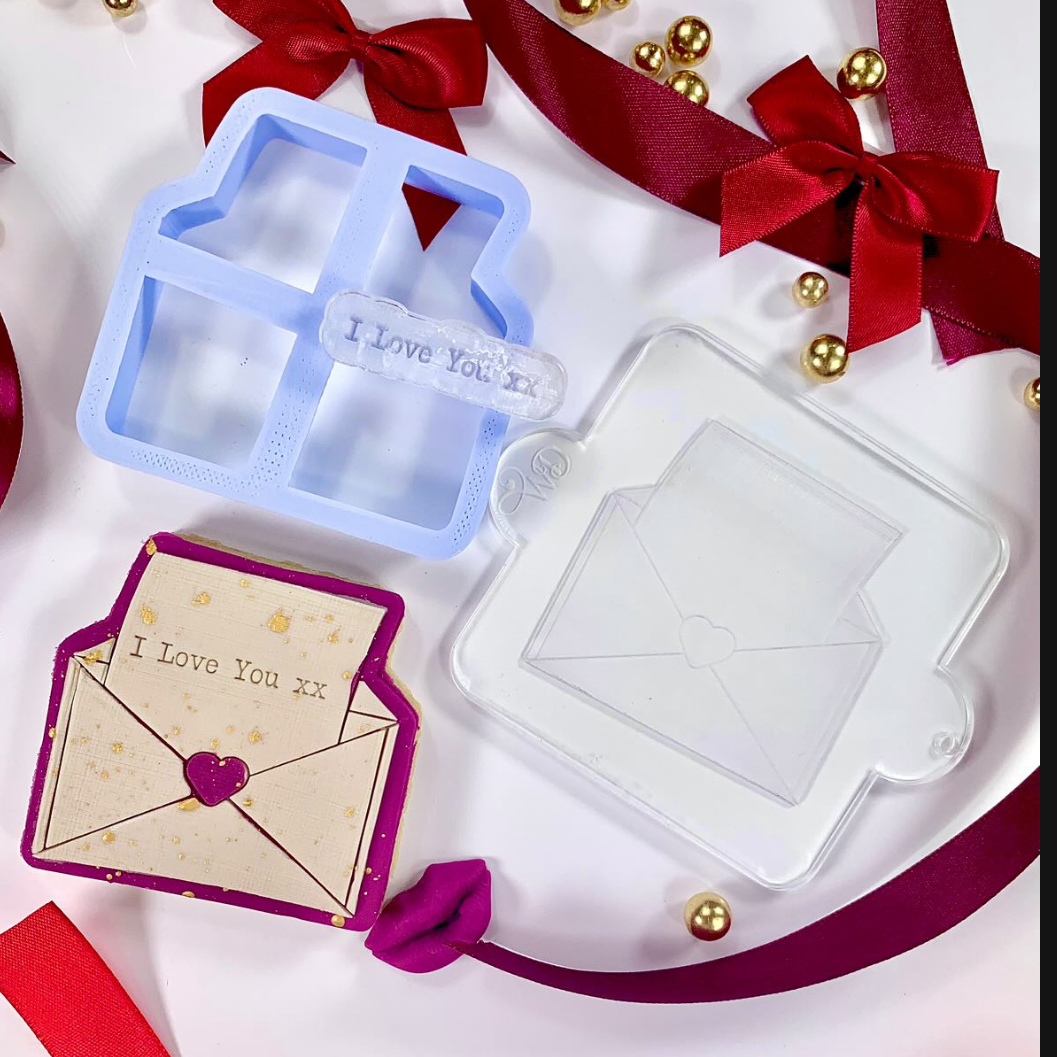 Love Letter Embosser and Cookie Cutter Set.