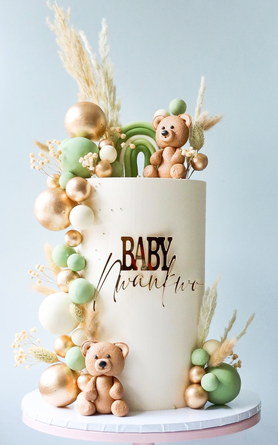 Baby Name Cake Charm - Personalised Acrylic Cake Decor