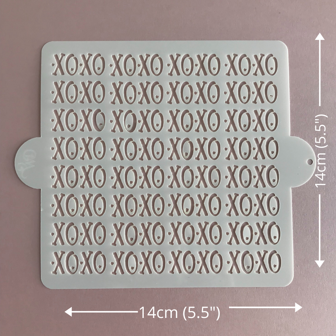 XOXO Stencil. Repeat Pattern Design