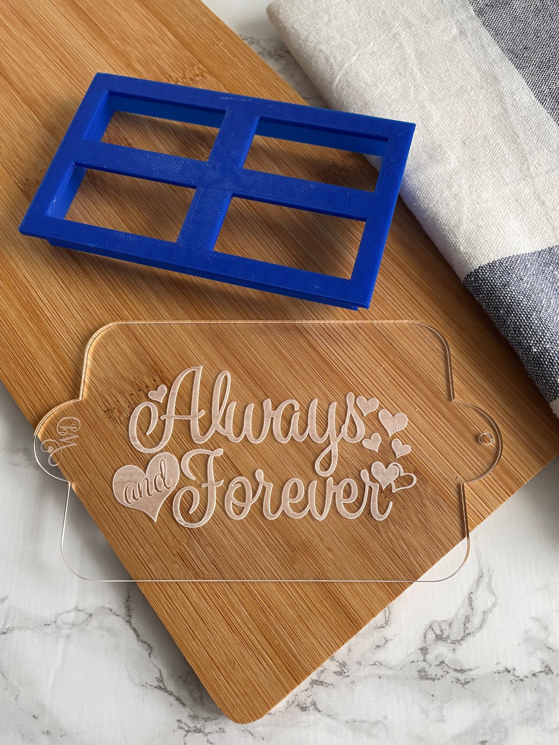 Always and Forever Embosser and Cookie Cutter Set.