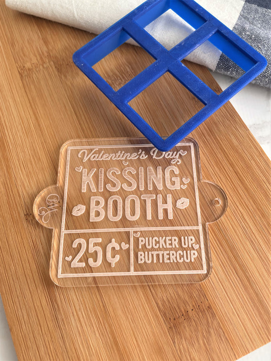 Kissing Booth 25c Embosser and Cookie Cutter Set.