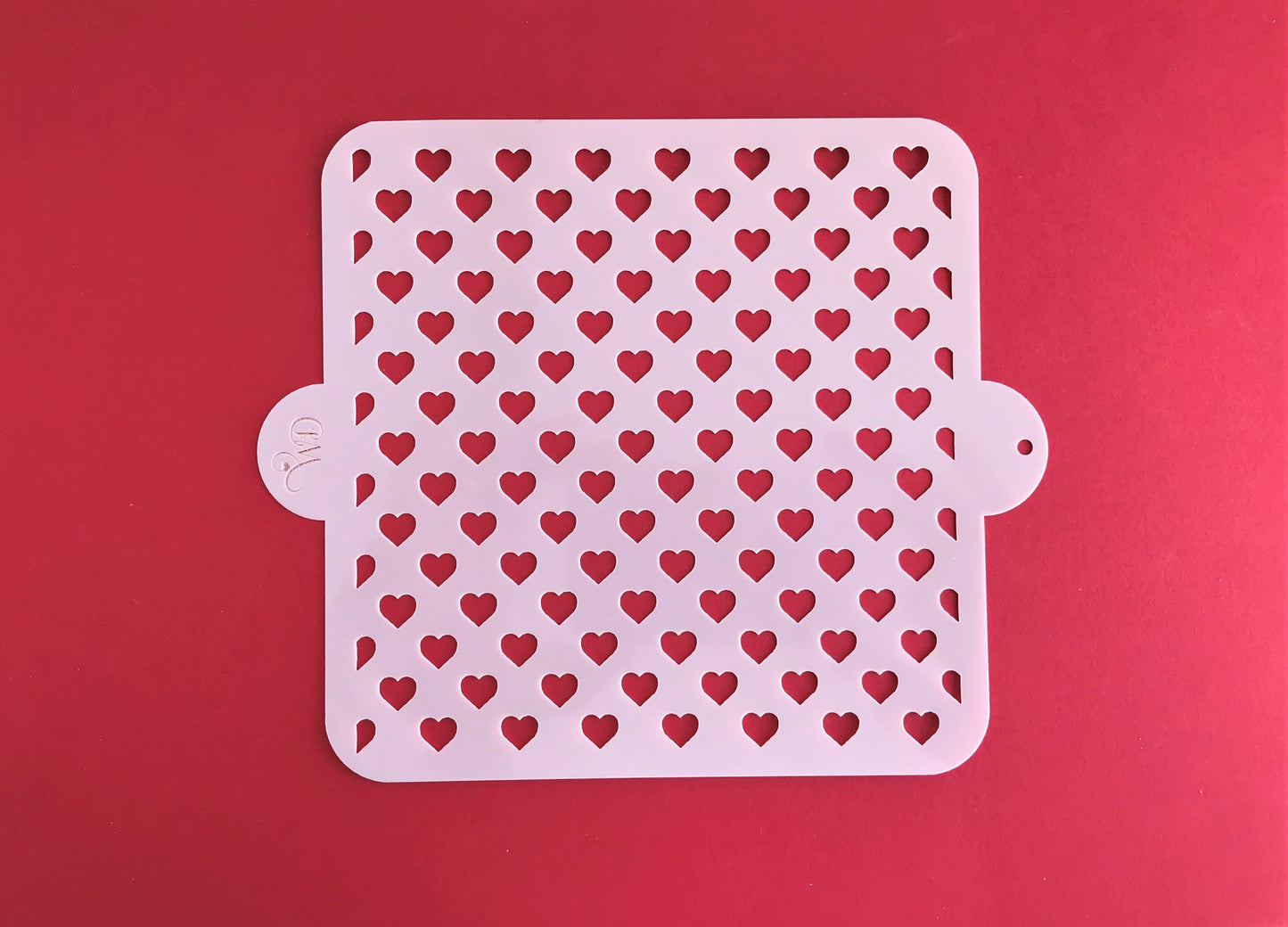 Mini hearts Stencil. Repeat Design.