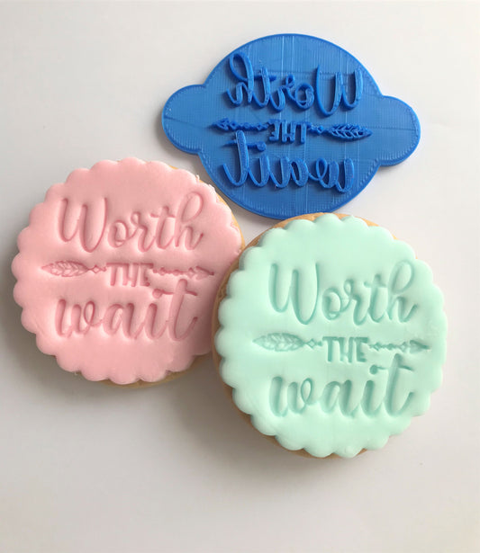 Worth the Wait Stamp Cookie Stamp