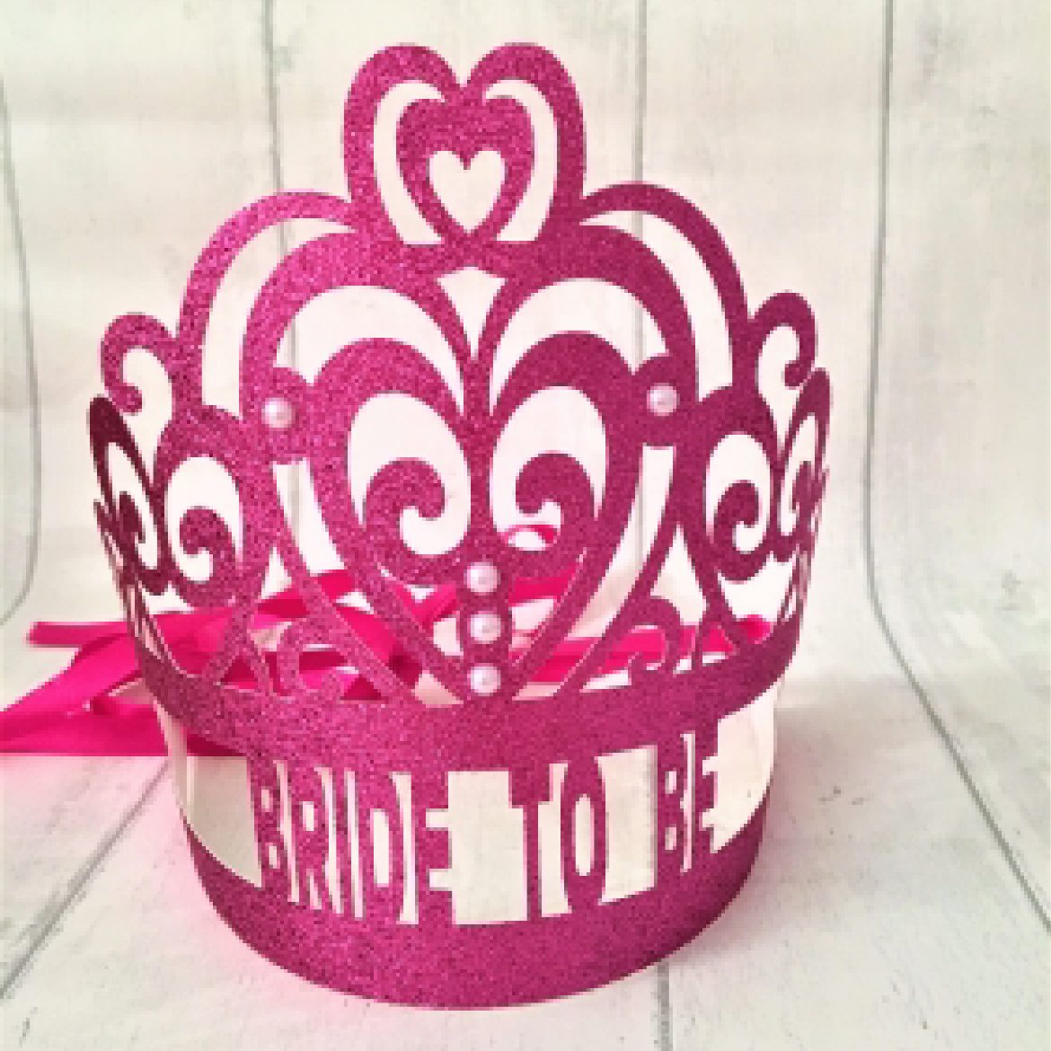 Bridal Shower Glitter Crown