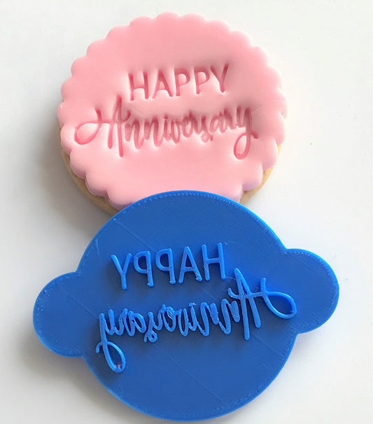 Happy Anniversary Cookie Stamp.