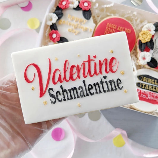 Valentine Schmalentine Embosser and Cookie Cutter Set.