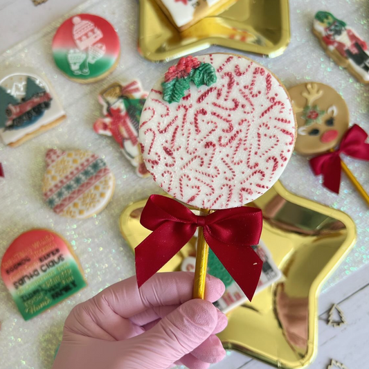 Candy Canes Repeat Pattern Embosser.