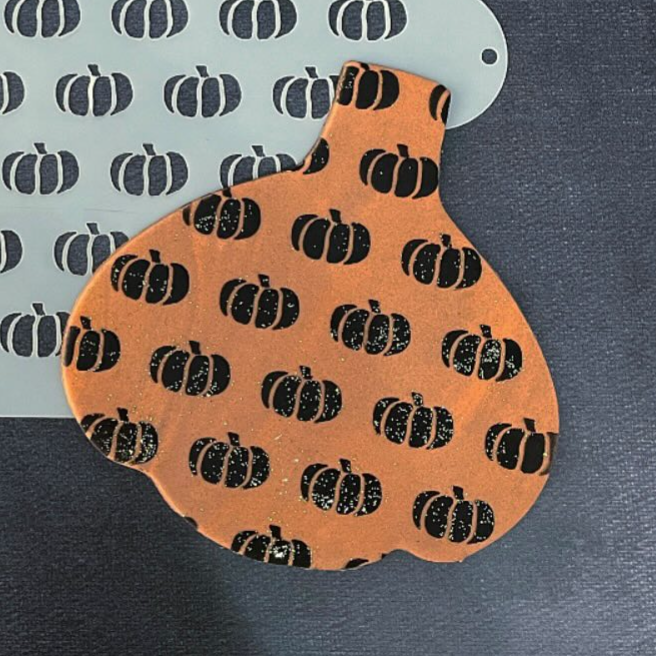 Pumpkin Design Stencil.