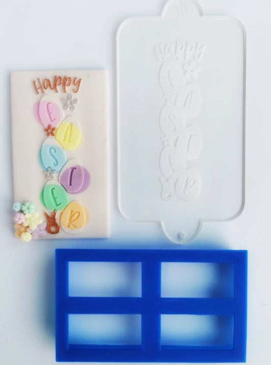 Happy Easter Eggs Stack Embosser and Cookie Cutter Set.