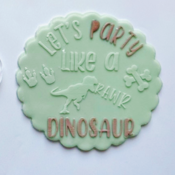 Let's Party Like a Dinosaur Embosser.