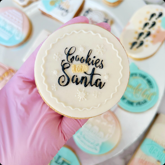 Cookies for Santa Embosser. Style 1