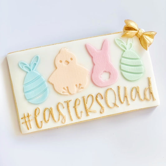 #Easter Squad Embosser and Cookie Cutter Set.
