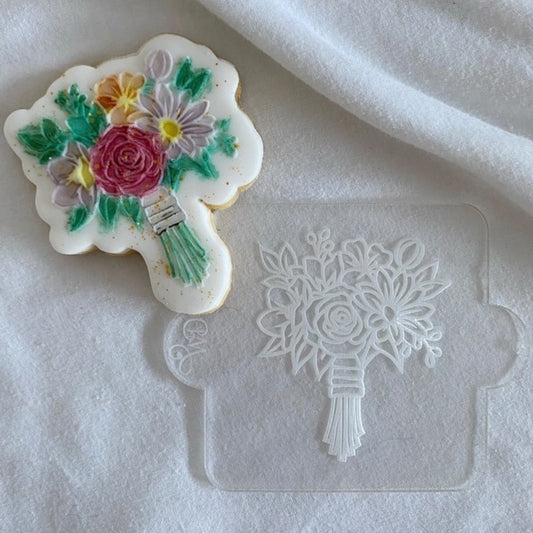 Bunch of Flowers Embosser and Matching Cookie Cutter Set.