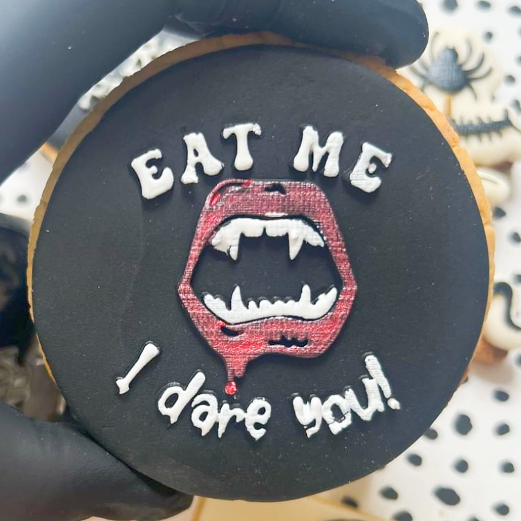 Eat Me I Dare You! Fondant Cookie Embosser