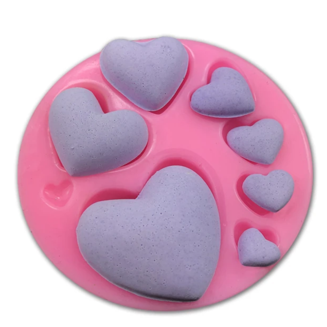 Variety of Hearts Silicone Mould