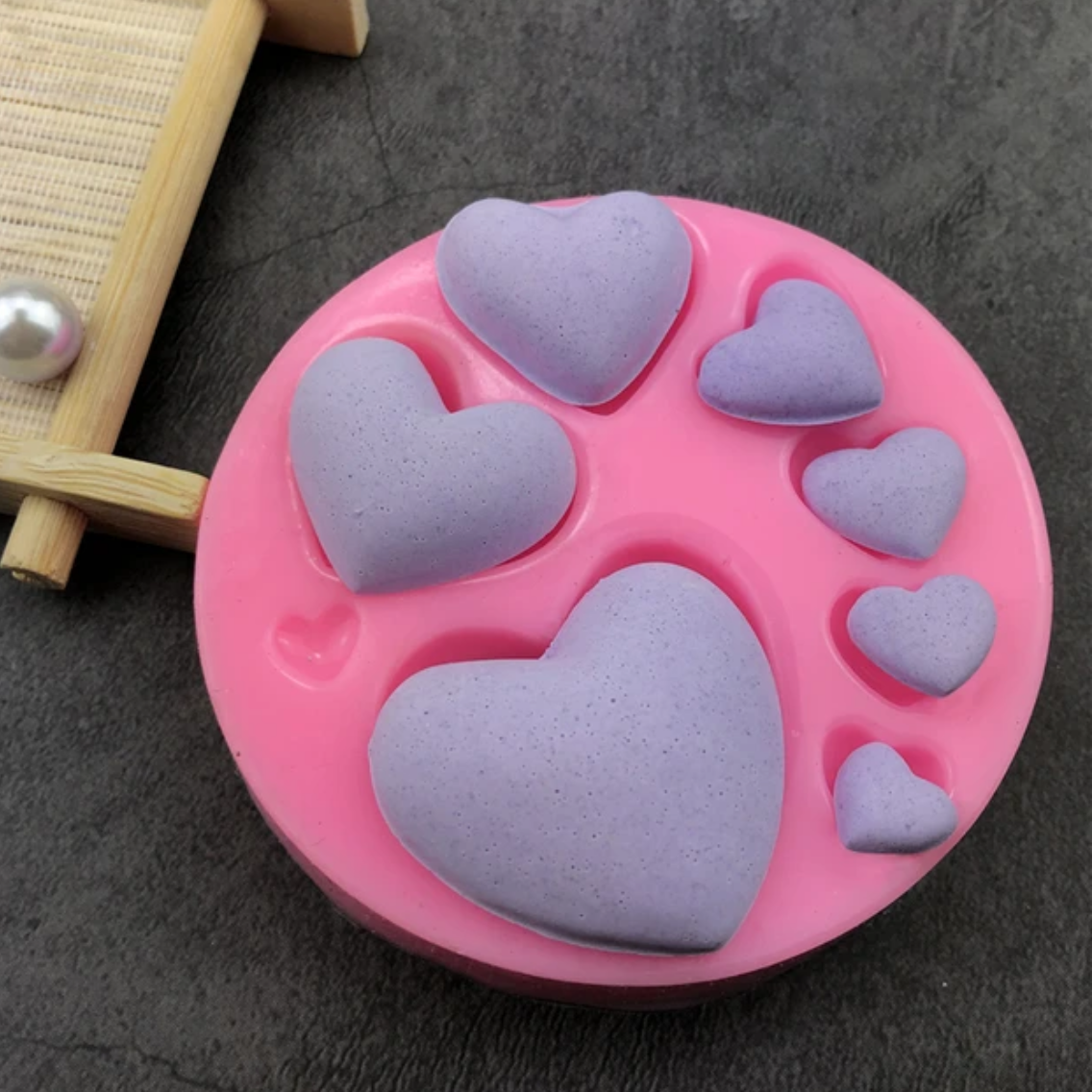 Variety of Hearts Silicone Mould