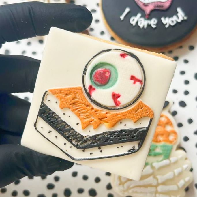 Slice of Eyeball Cake Embosser