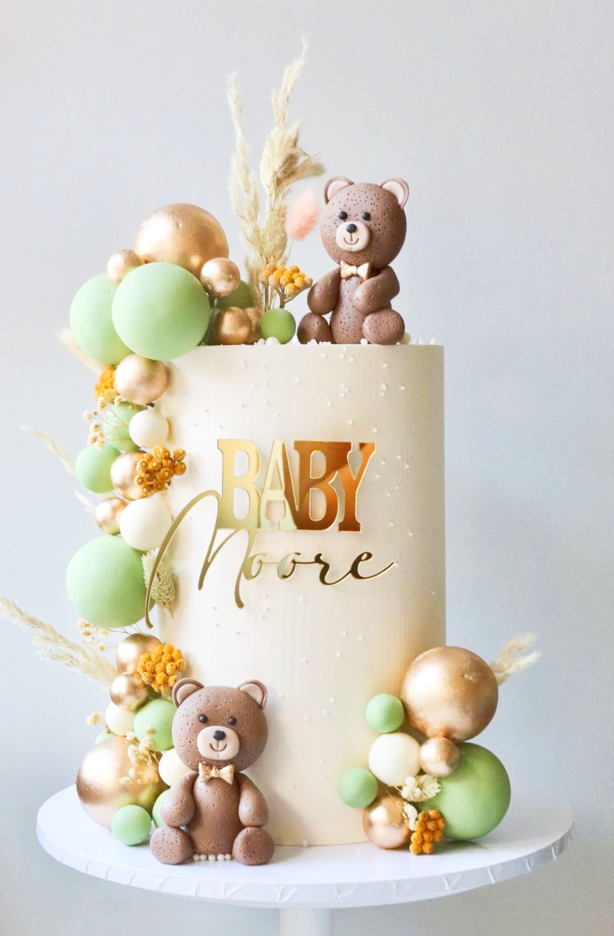 Baby Name Cake Charm - Personalised Acrylic Cake Decor