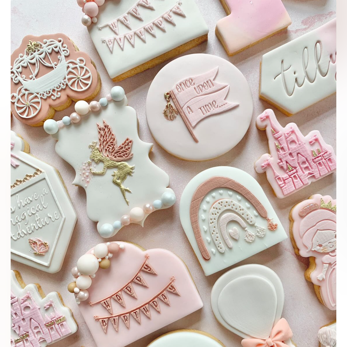 Cute Princess Embosser and Matching Cookie Cutter Set.