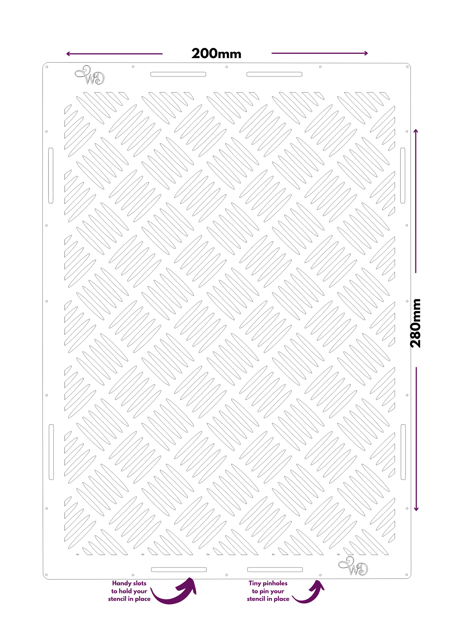 Gridlocked Industrial Stencil.