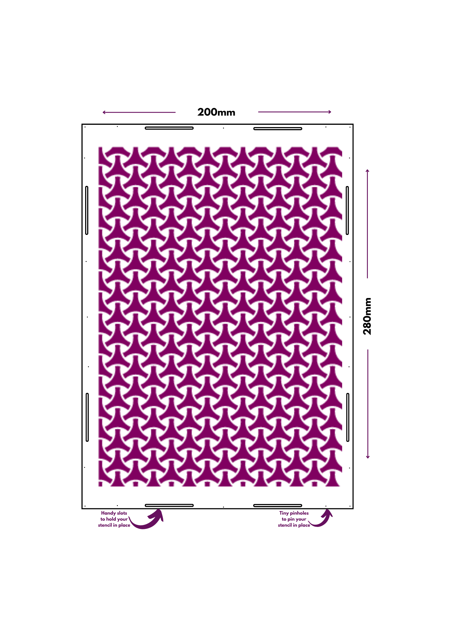 Lush Lattice Stencil.