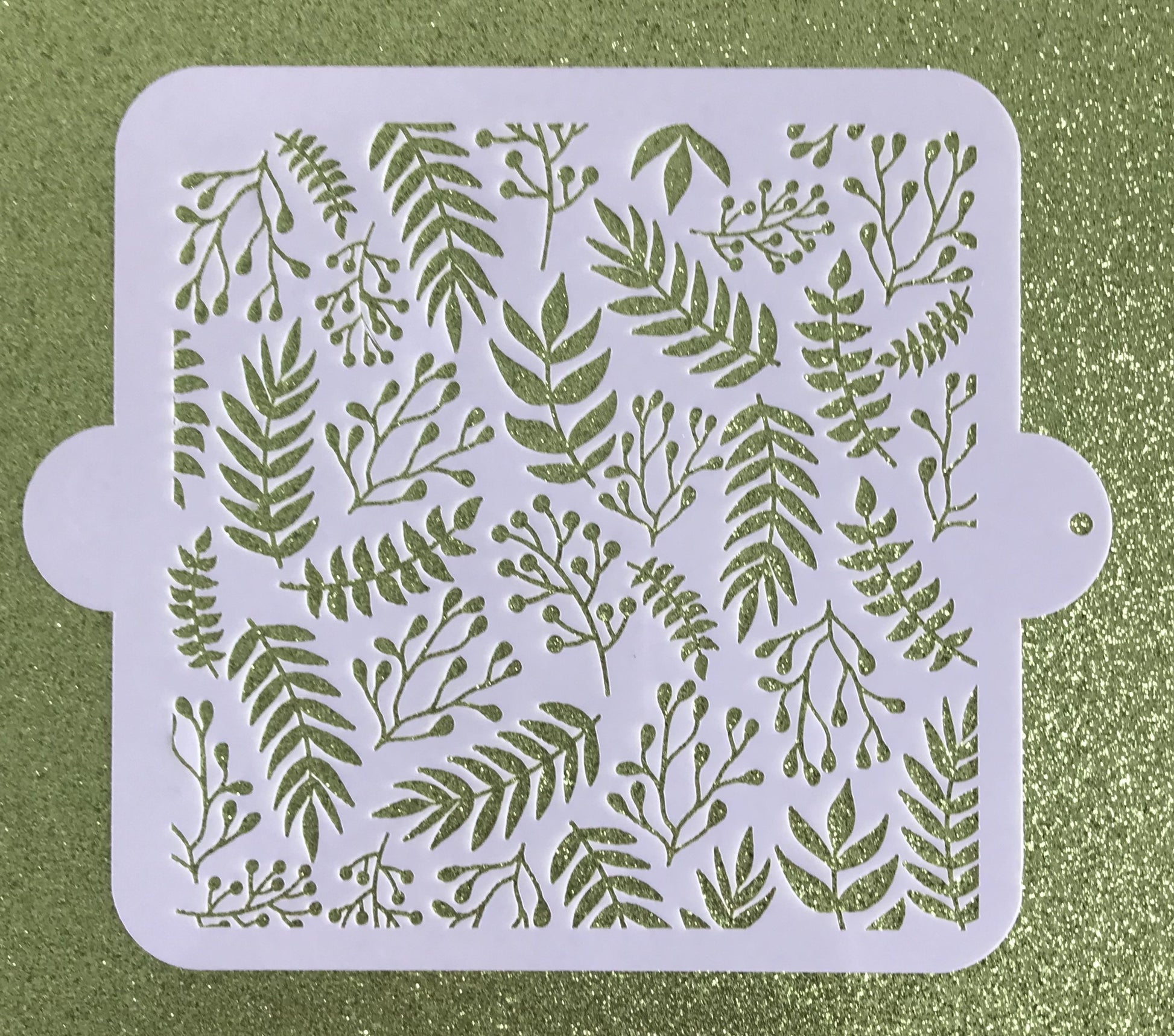 Multi Leaves Stencil.