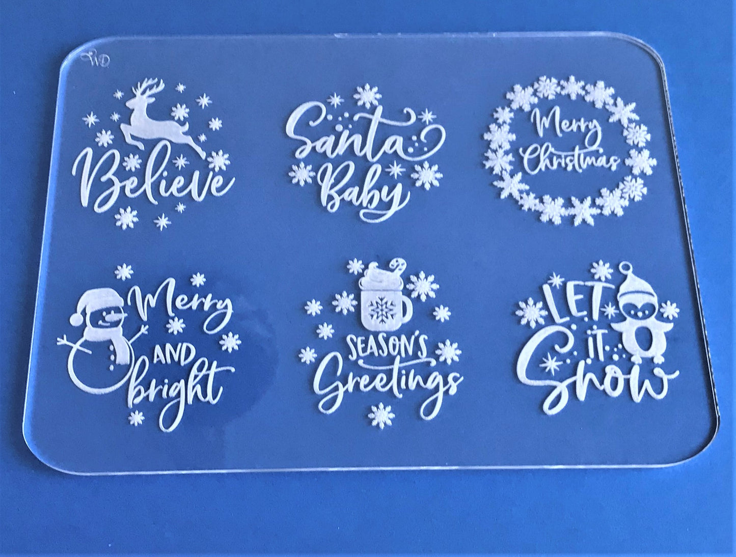 Medium Christmas Embossing Slab.