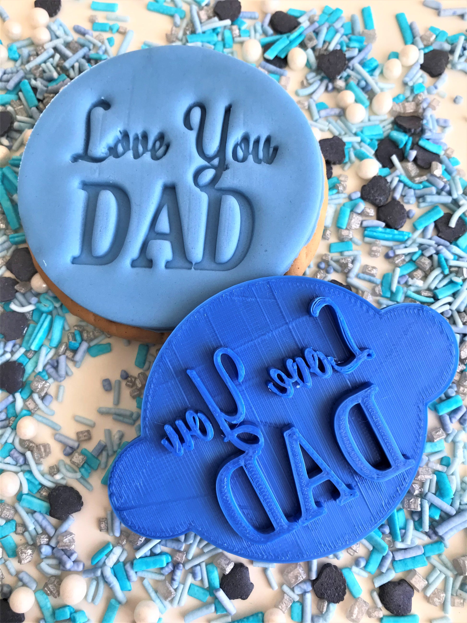 Love You Dad Cookie Stamp.