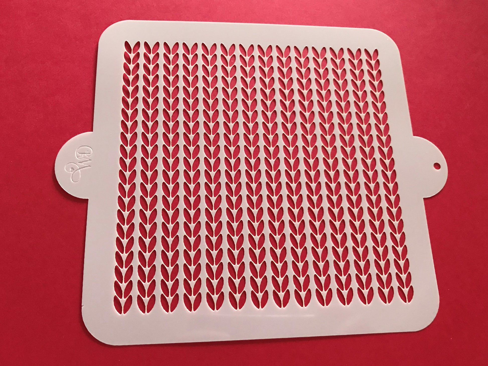 Knitted Pattern Stencil.