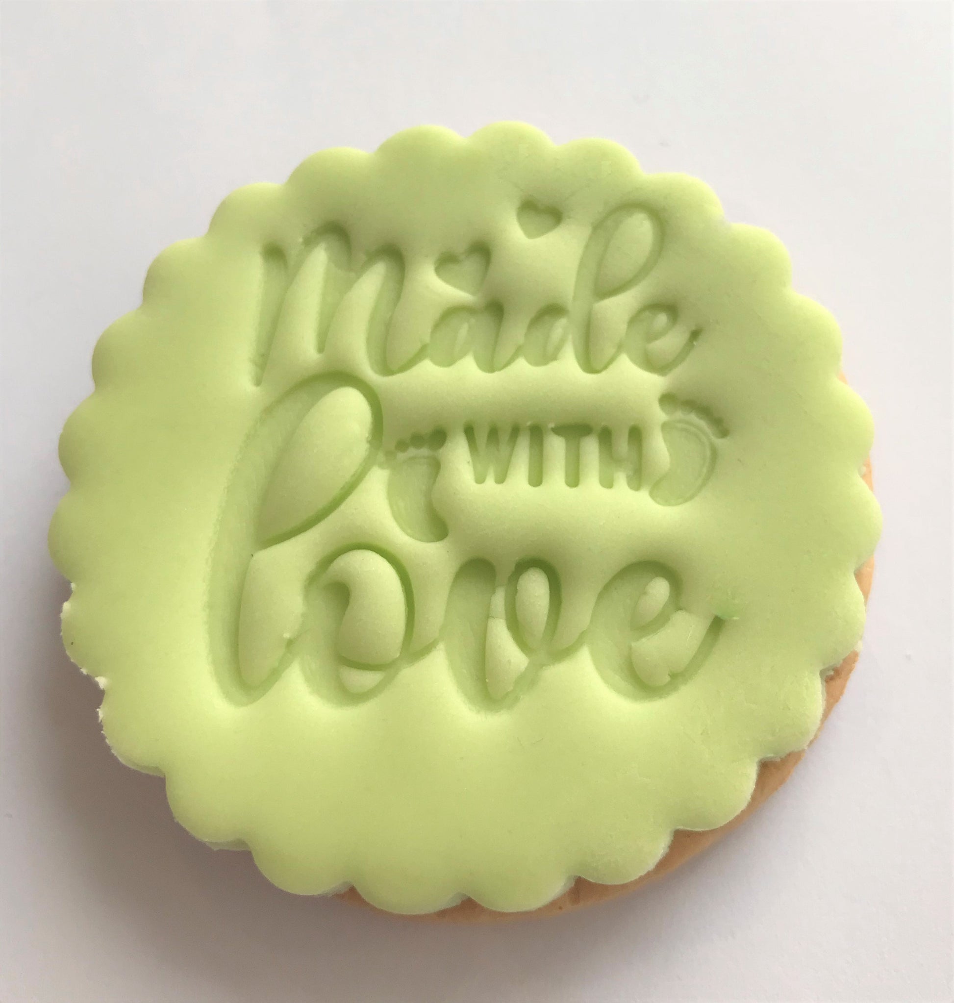 Made With Love Cookie Stamp.