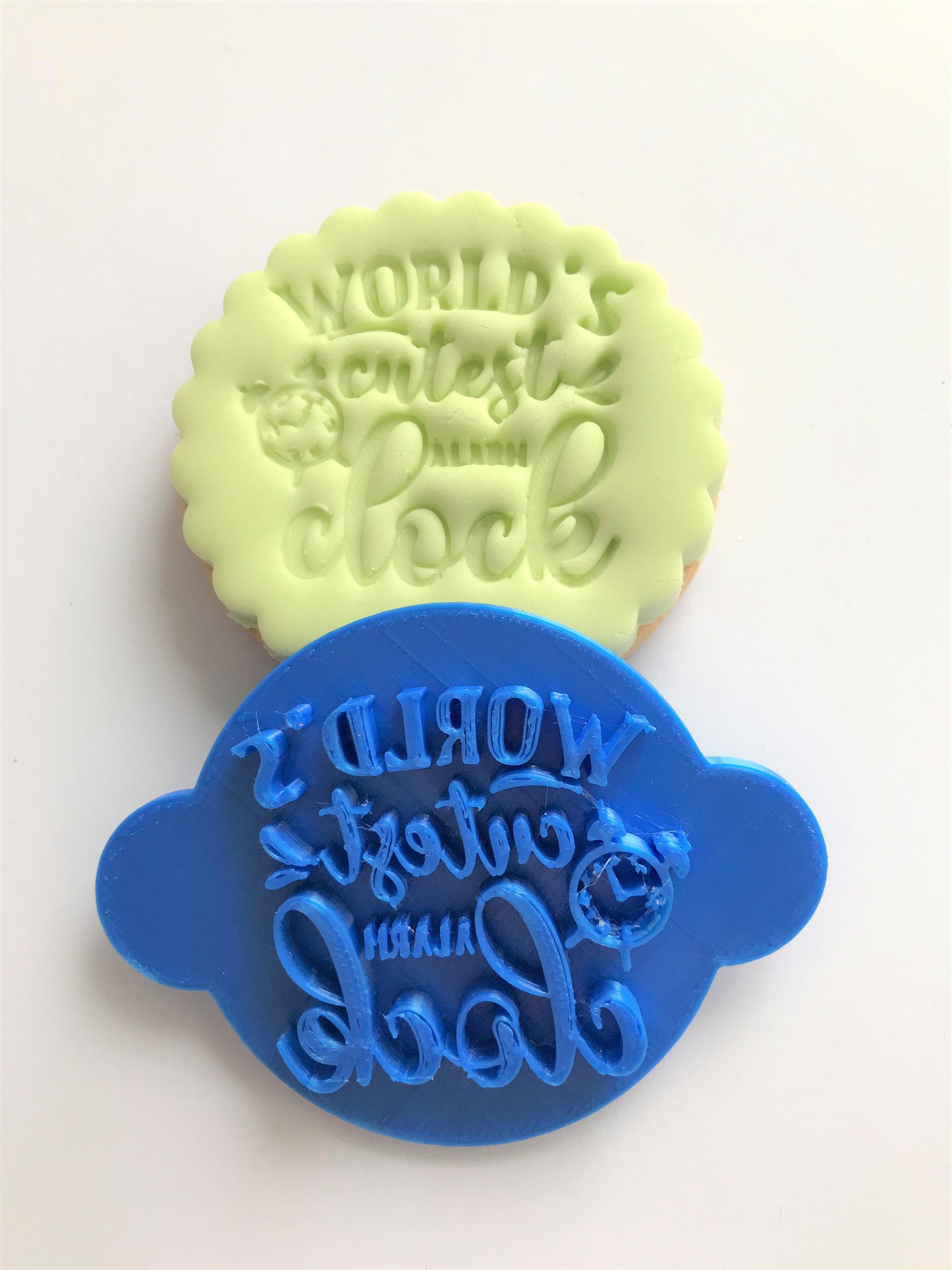 World's Cutest Alarm Clock Cookie Stamp.