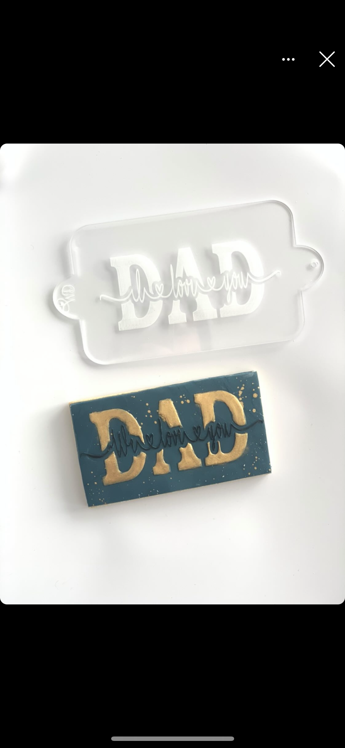 Dad We Love You Embosser and Cookie Cutter Set.