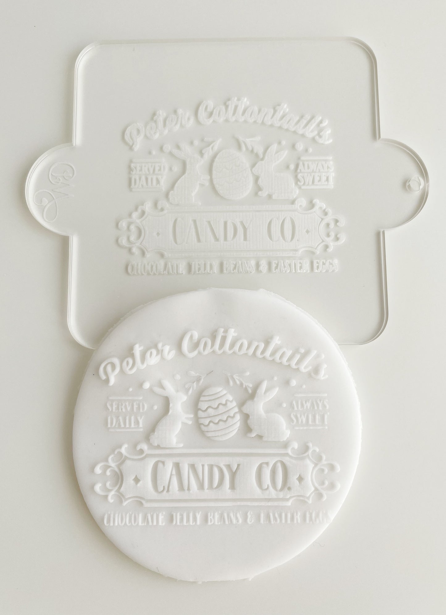 Peter Cottontail's Candy Co Embosser.