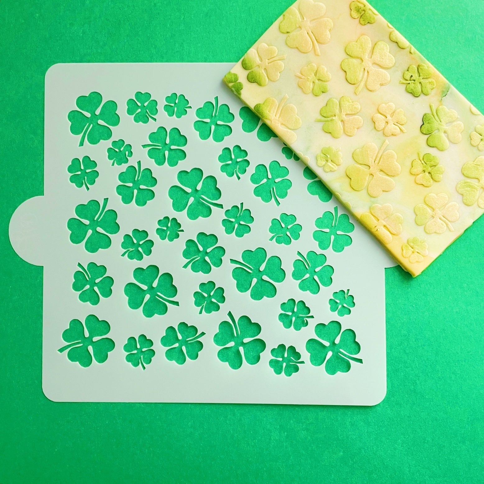 Four Leaf Clover Stencil.