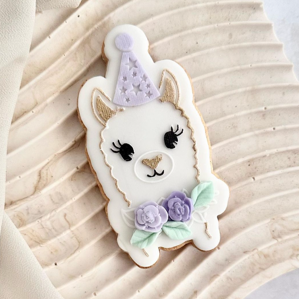 Cute Llama Head Embosser with Matching Cutter.