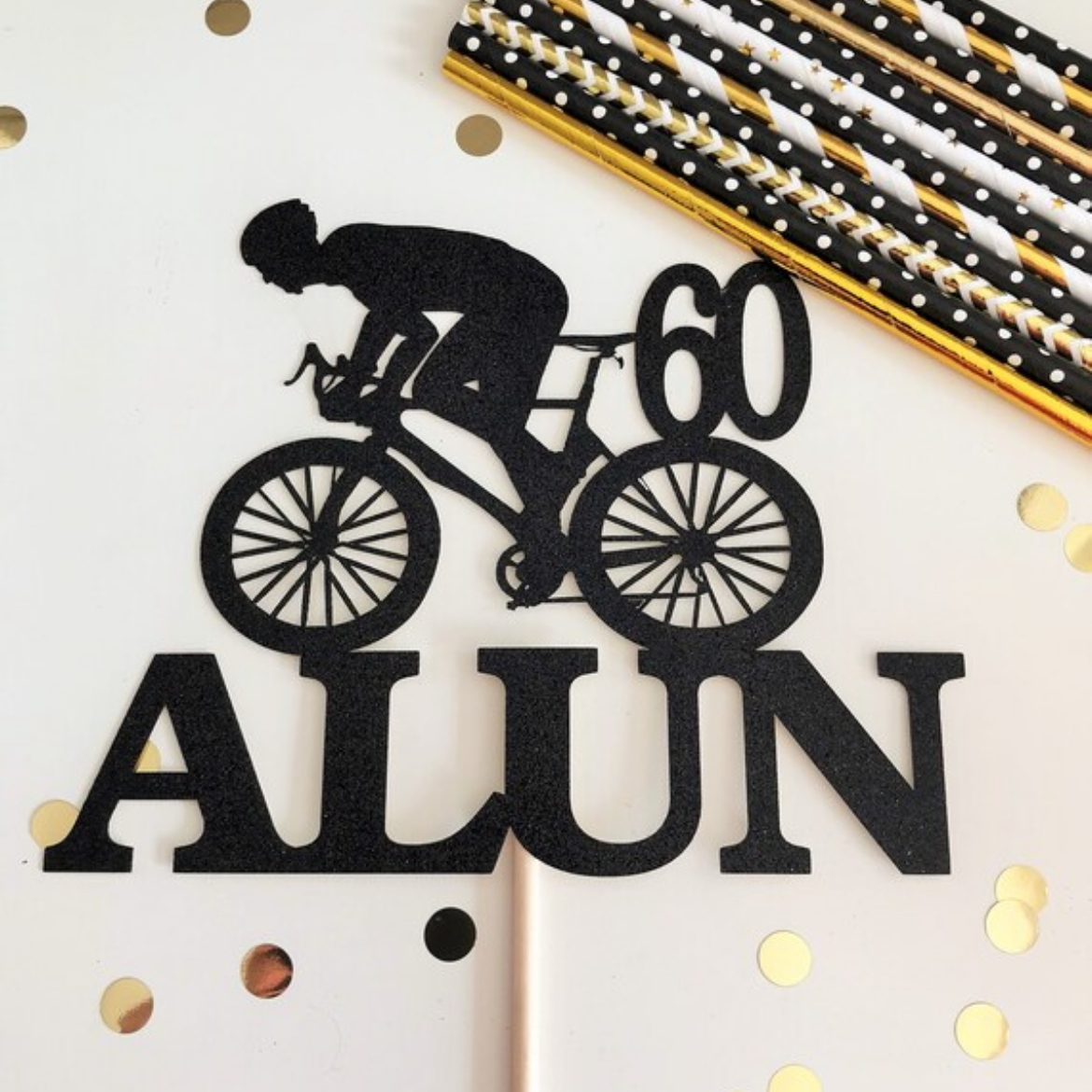 Cyclist Glitter Topper