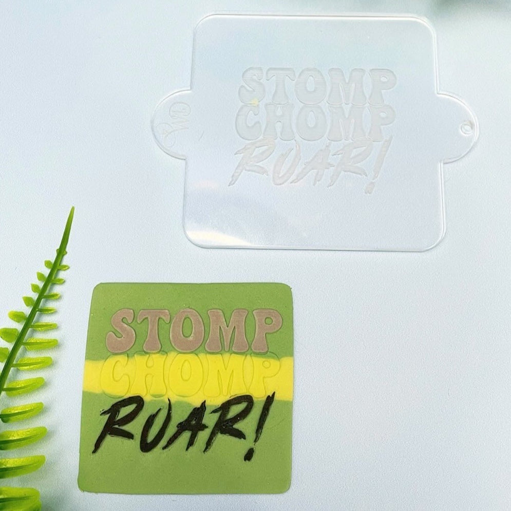 Chomp Stomp Roar! Embosser.