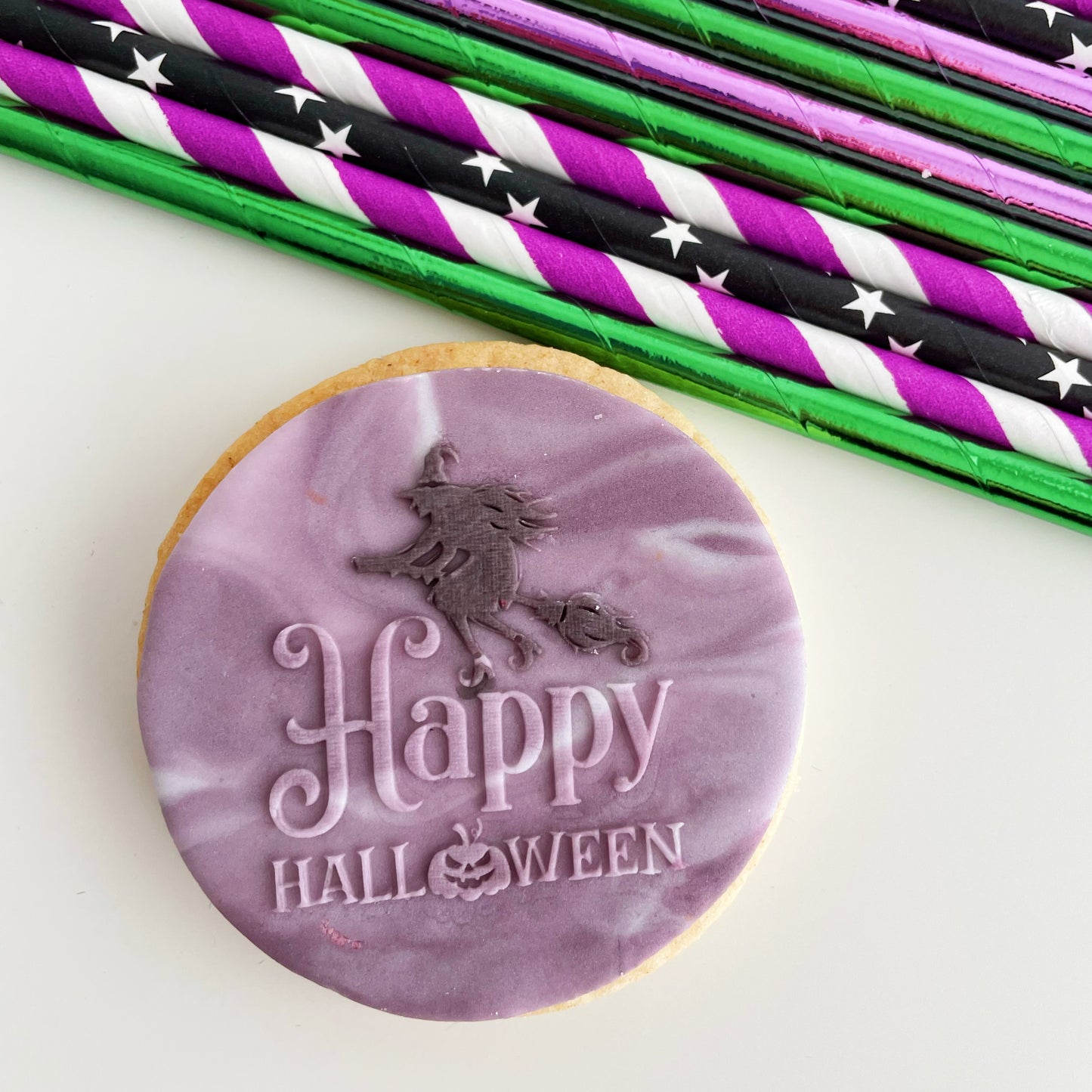 Happy Halloween Embosser Stamp. Style #2.