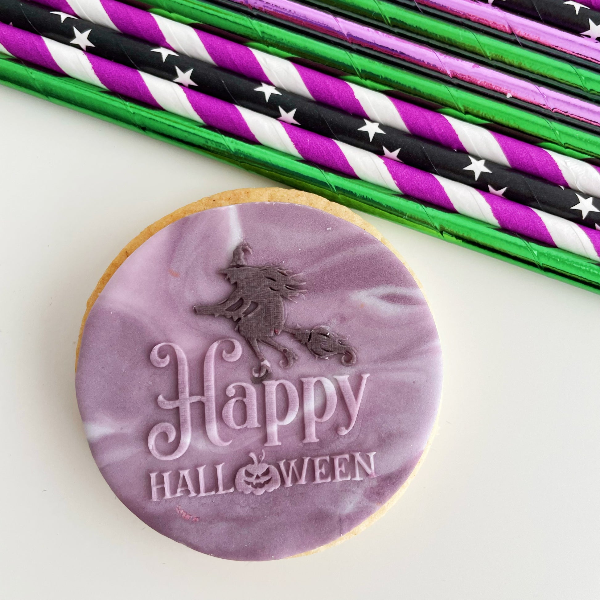 Happy Halloween Embosser Stamp. Style #2.