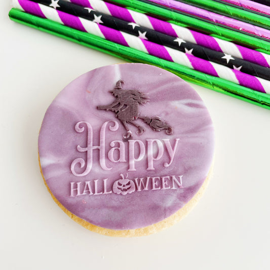 Happy Halloween Embosser Stamp. Style #2.