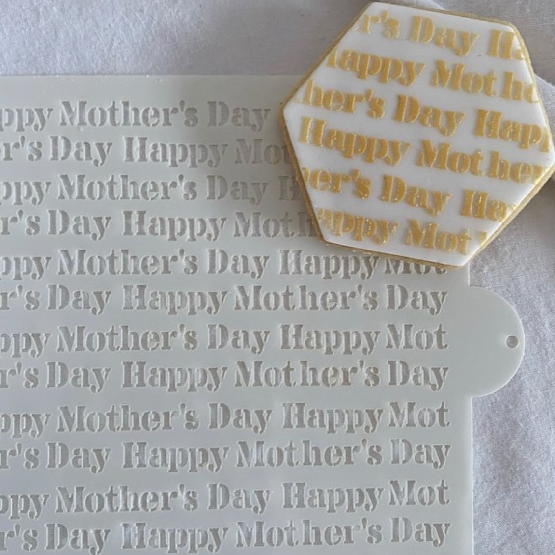 Happy Mother's Day Words Stencil.