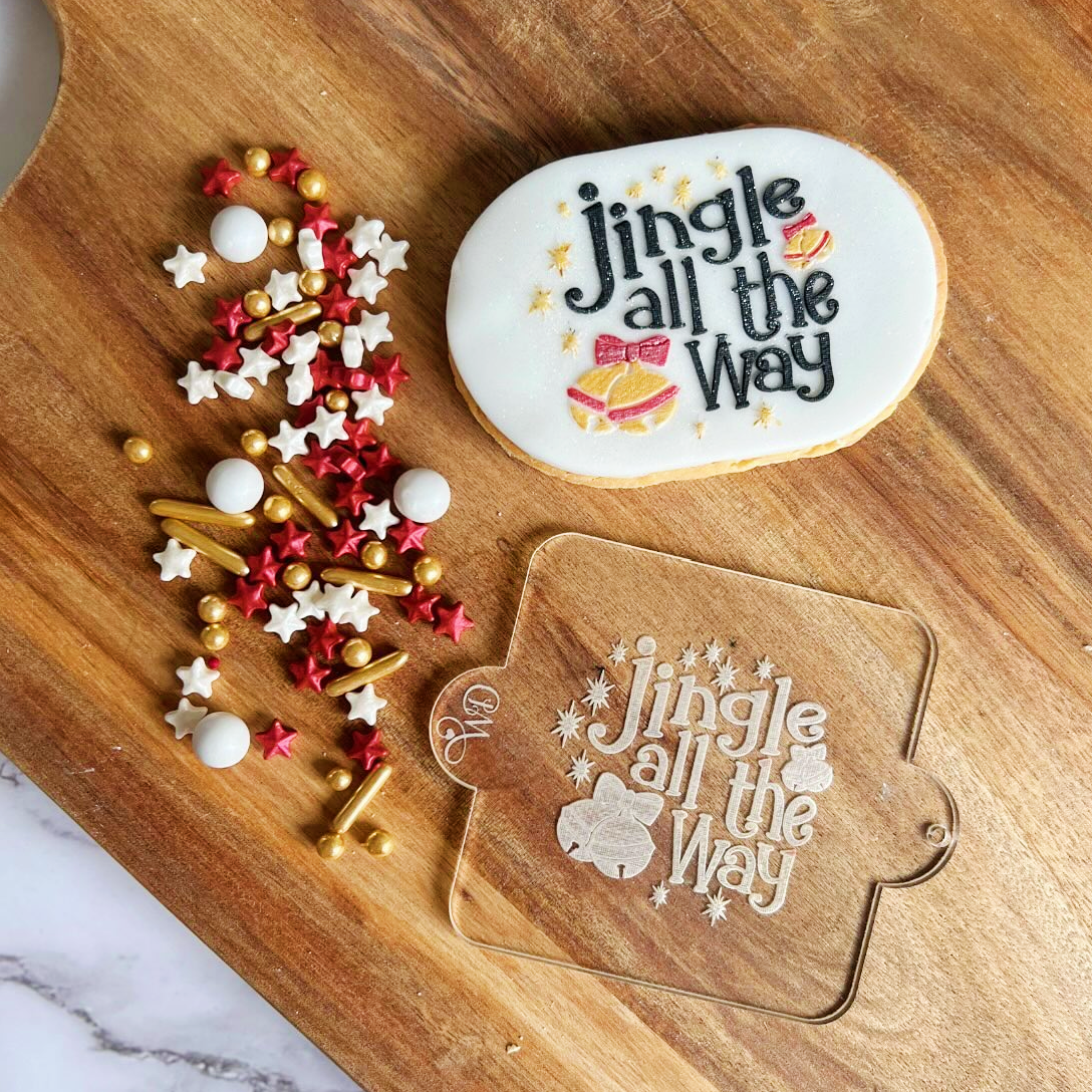 Jingle All The Way Embosser Stamp