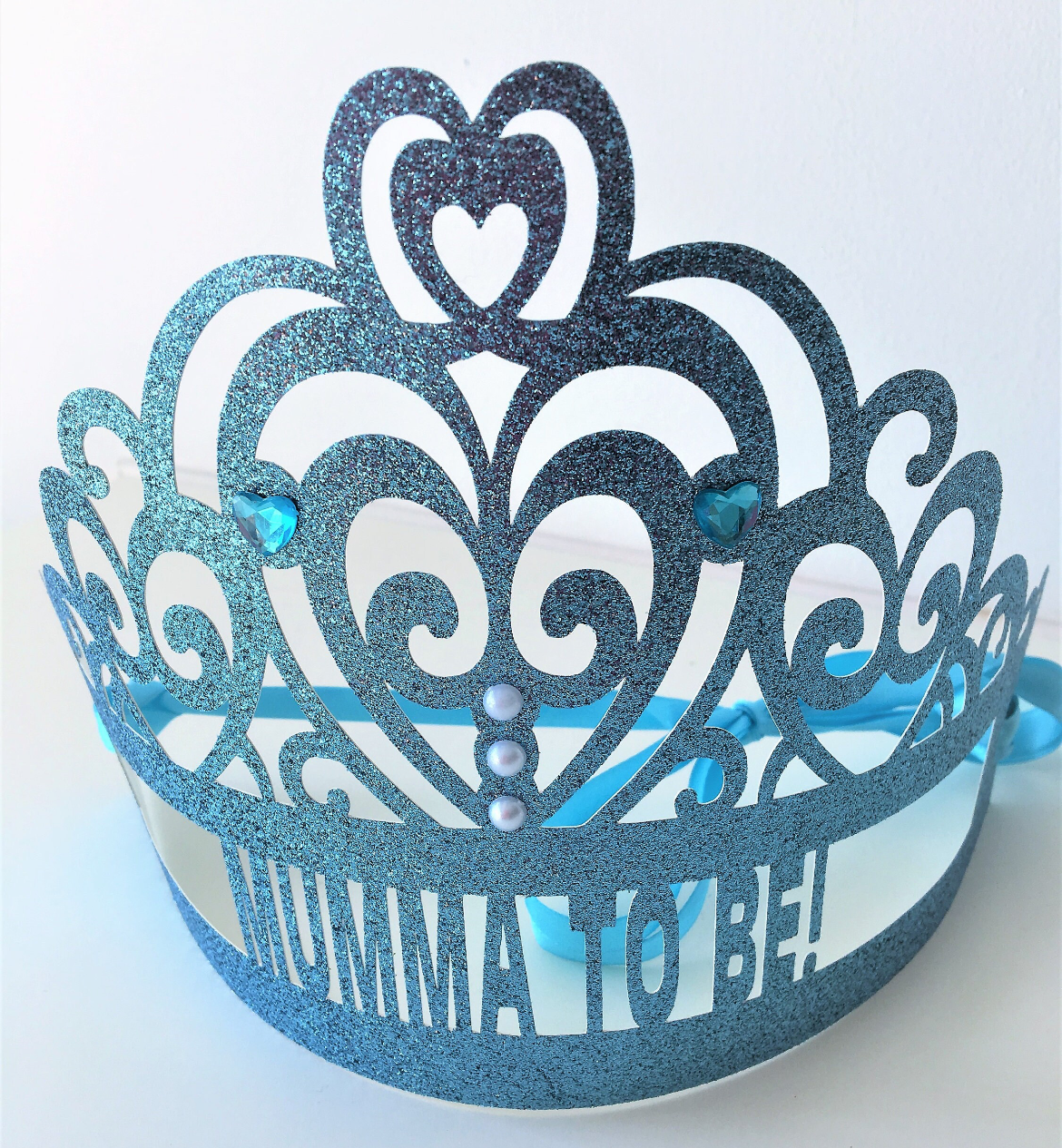 Baby Shower Glitter Crown