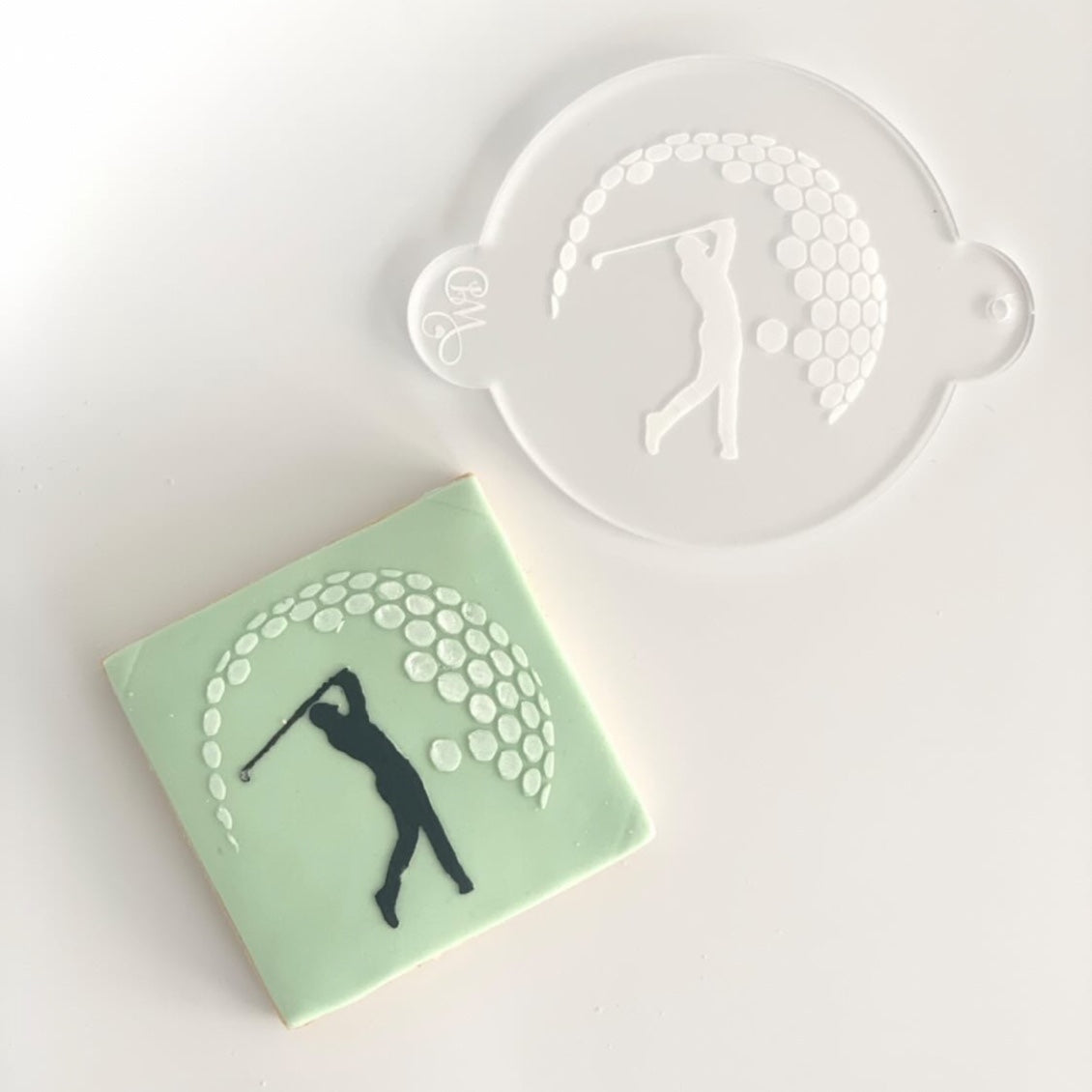 Golf Player Fondant Embosser. Style #3