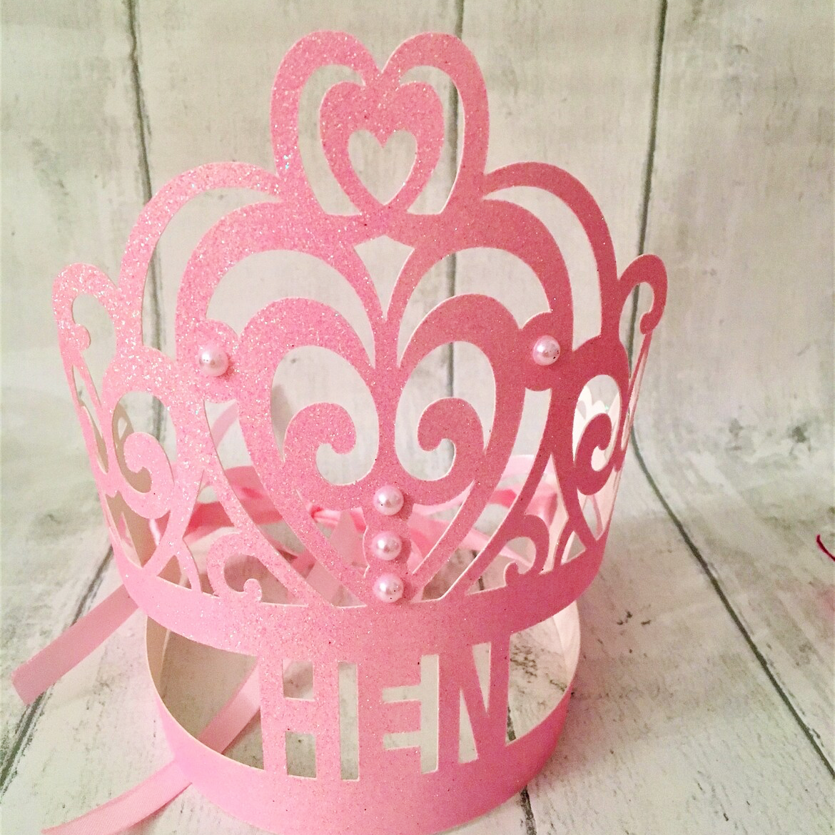 Bridal Shower Glitter Crown